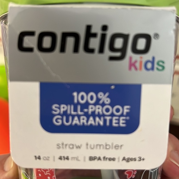 NWT contigo kids spill proof dog tumbler with straw 14 oz 414ml ages 3+ - Picture 2 of 5